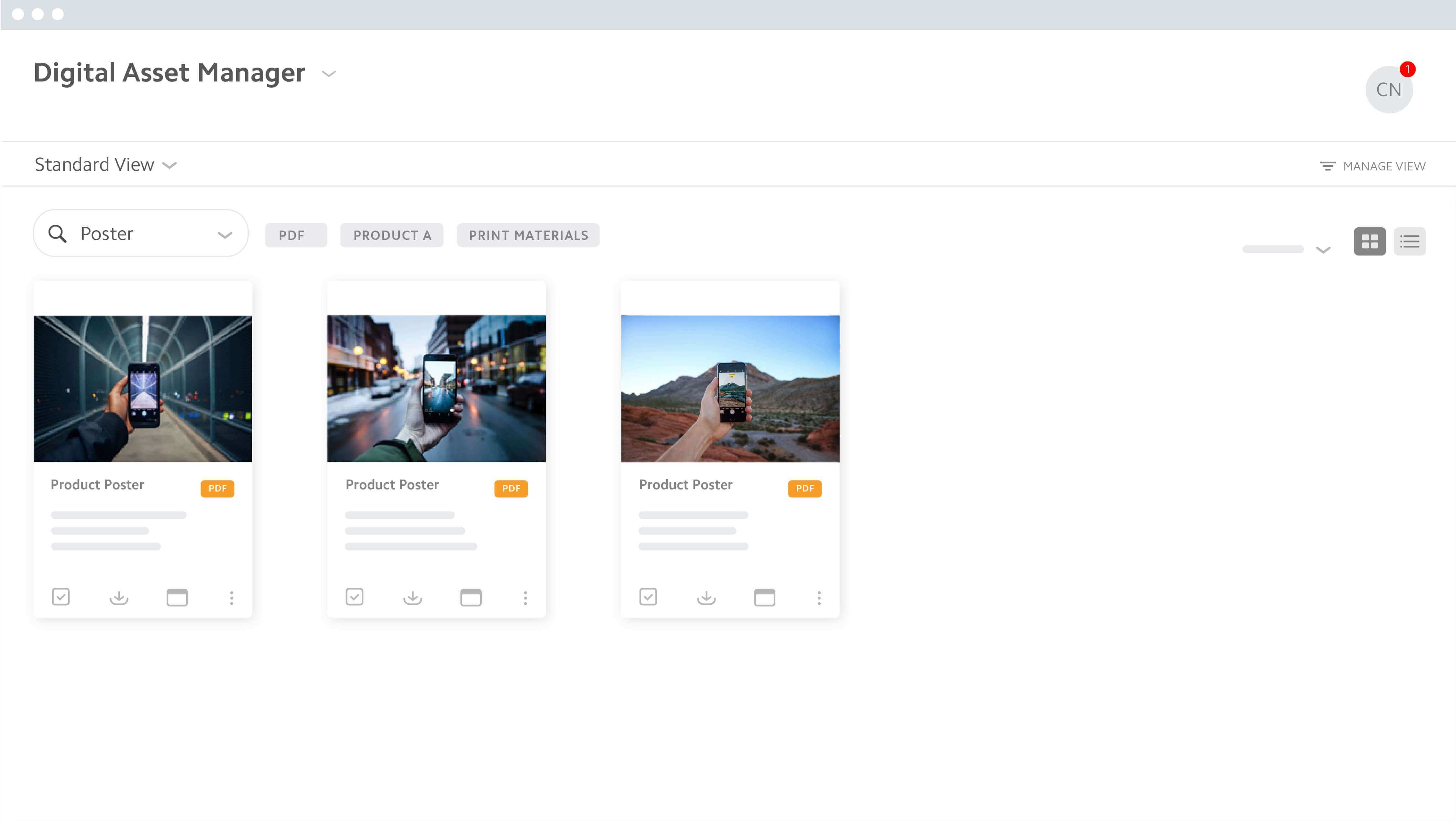 Digital Asset Manager Search Results