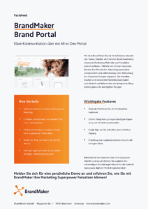 Product Factsheet BrandMaker Brand Portal