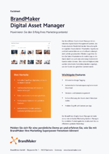 Product Factsheet BrandMaker Digital Asset Manager