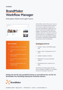 Product Factsheet BrandMaker Workflow Manager