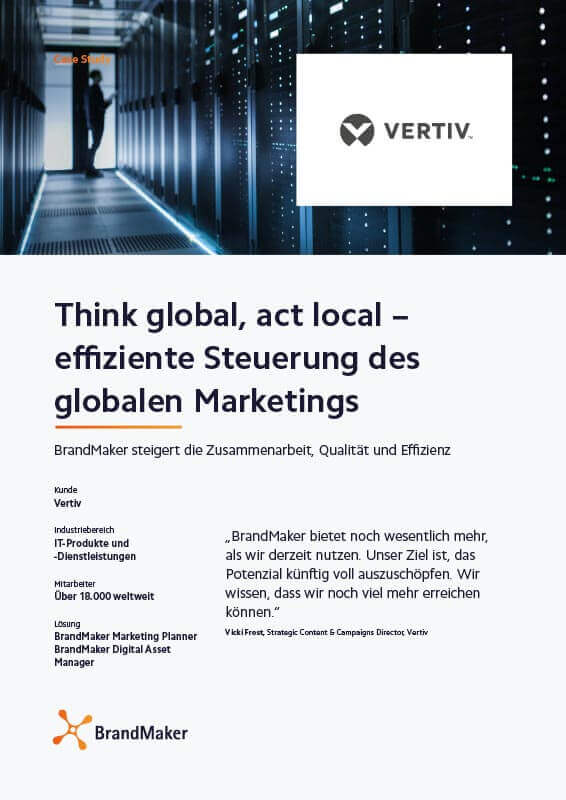 Case Study Vertiv BrandMaker