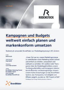 BrandMaker Case Study Rodenstock Kampagnenmanagement Kampagnenplanung